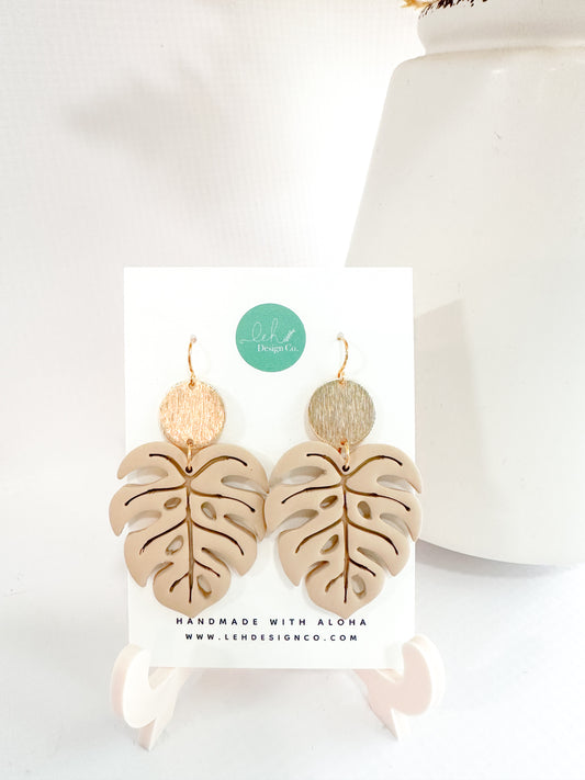 Monstera Dangles (Nude)